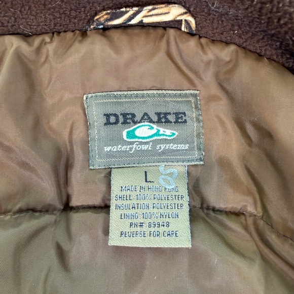 Drake Waterfowl Men’s Camo Insulated Hunting Jacket Size L - Picture 9 of 10